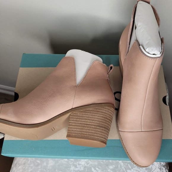 TOMS Womens Everly Cutout Boot Bootie Size 11 Buck Brown Leather - Picture 7 of 11